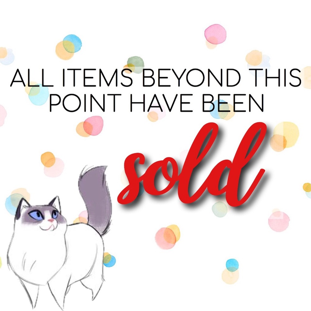 ❣️❗️ALL ITEMS SOLD AFTER THIS POST❗️❣️